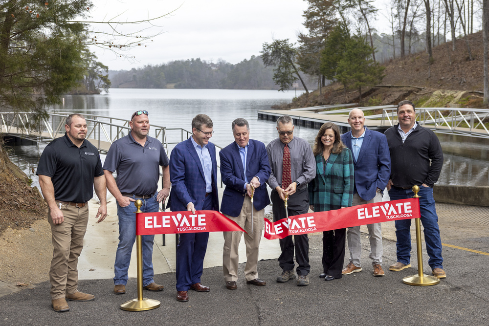 City of Tuscaloosa Holds Ribbon Cutting for Rock Quarry Landing Boat Dock