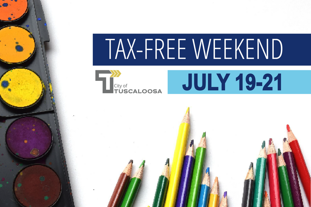 City of Tuscaloosa to Participate in Back-to-School Sales Tax Holiday