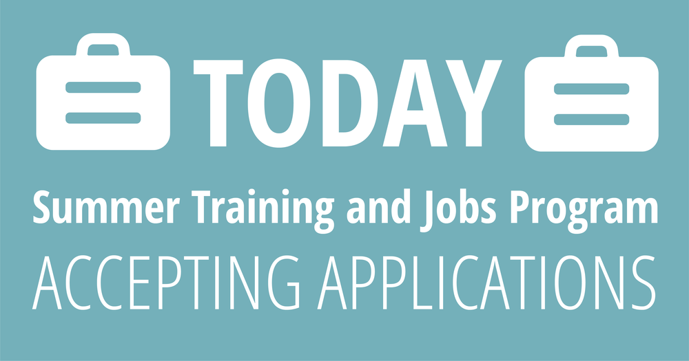 Summer Training and Jobs Program Accepting Applications
